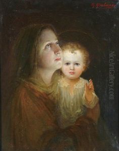 Holy Night - The Virgin And Child by Theodor Kleehaas