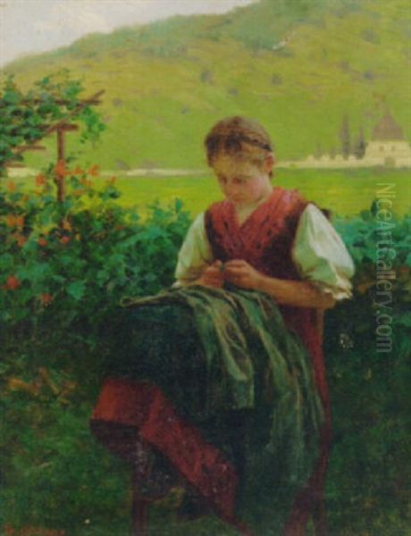 The Young Seamstress - view 1