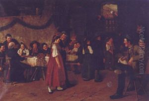 The Wedding Party by Theodor Kleehaas