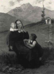Nonne Mit Zwei Kleinen Kindern Nonne Mit Zwei Kleinen Kindern