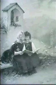 Die Lesestunde by Theodor Kleehaas