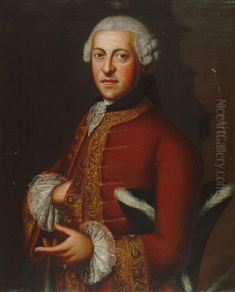 Portraits Des Albrecht Ludwig Von Hailbronner  U. Seiner Frau Magdalena Barbara Von Hailbronner - view 1