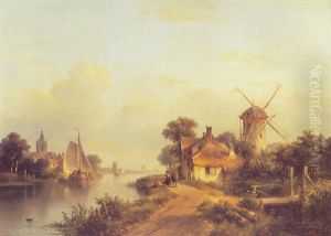 A River Landscape Near Overschie