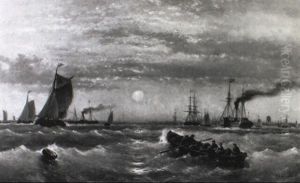 Stoom- En Zeilschepen Op De Rede Van Den Briel Stoom- En Zeilschepen Op De Rede Van Den Briel