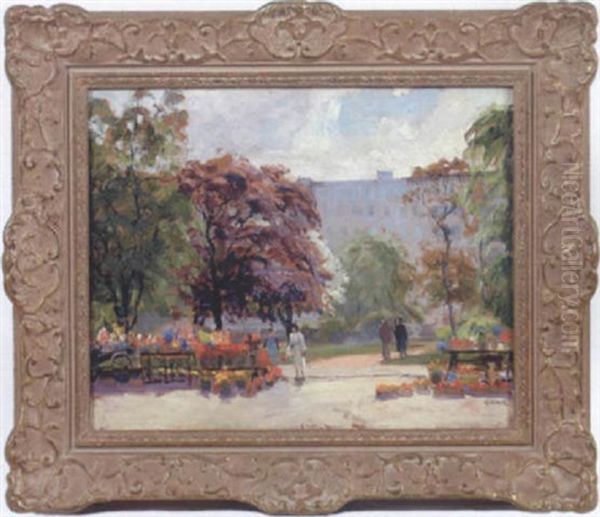 Blomsterforsaljare, Gustav Adolfs Torg, Malmo - view 1