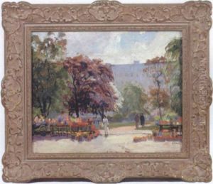 Blomsterforsaljare, Gustav Adolfs Torg, Malmo by Axel Kleimer