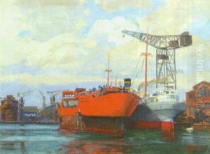 "la Plata" Och Andra Fartyg I Malmo Hamn "la Plata" Och Andra Fartyg I Malmo Hamn