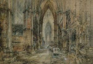 Westminster Abbey, Interior by Wyke Bayliss