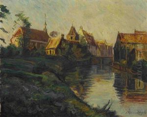 Dorf Am Kanal by Julian Klein Von Diepold