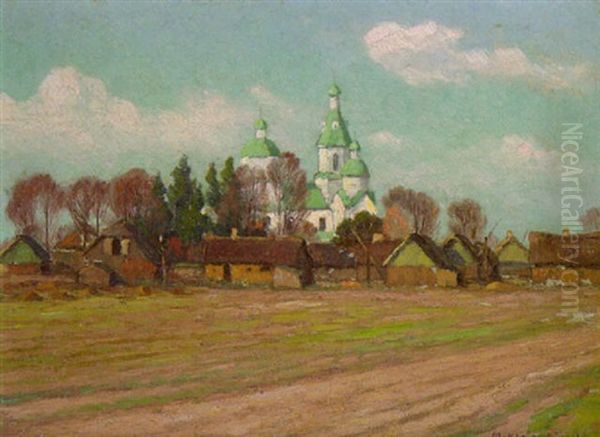 Reetgedecktes Bauerndorf Mit Barockkirche - view 1