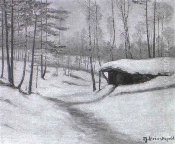 Waldhutte In Winterlandschaft - view 1