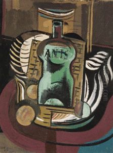 Stilleben Mit Anisflasche