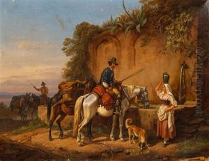 Przy Antycznej Fontannie by Johann Adam Klein