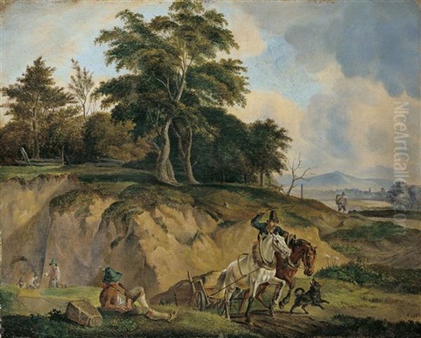 Landschaft Mit Pferdefuhrwerk - view 1