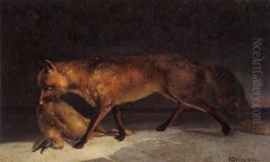 Fuchs Mit Beute by Johann Adam Klein