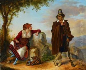 Romisches Brigantenpaar by Isodor Kleine