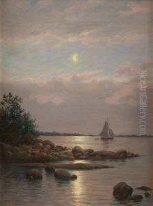 Moonlit View by Oskar Conrad Kleineh