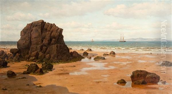 Low Tide At The Ris Beach, Douarnenez - view 1