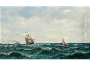Sea Landscape by Oskar Conrad Kleineh