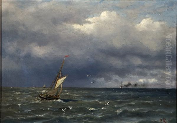 Fishing Boat At The Sea - view 1