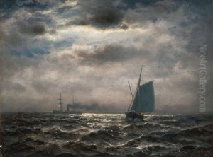 Ships In Moonlight