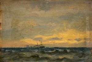 Sea Landscape by Oskar Conrad Kleineh
