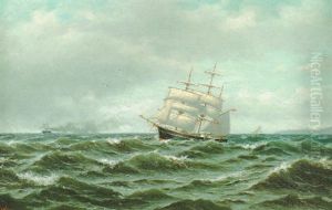 Laivoja Merella by Oskar Conrad Kleineh