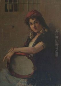 390.g. Baynes. Ciociara Con Tamburello by James Baynes