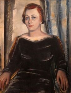 Portrait Of A Woman, Possibly Mrs. Erich Cohn