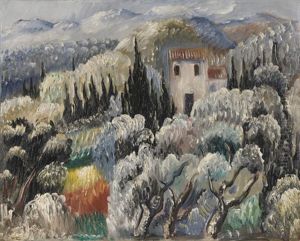 Spatnachmittag (haus Im Olivenhain) by Paul Kleinschmidt