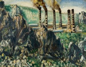 Fabriklandschaft Bei Blaubeuren by Paul Kleinschmidt