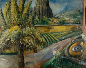 Garten In Ulm Mit Blick Auf Das Munster by Paul Kleinschmidt