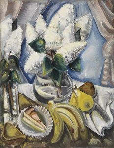 Stilleben Mit Weisem Flieder by Paul Kleinschmidt