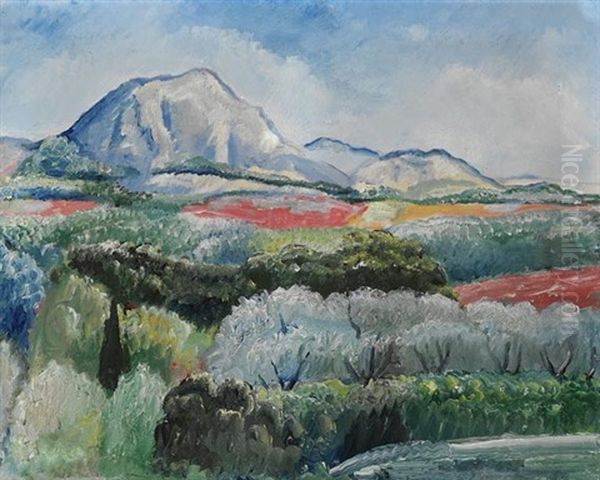 Landschaft In Der Provence (mont Sainte Victoire) - view 1