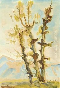 Landschaft Mit Baumen