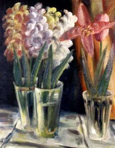 Blumenstillleben (hyazinthen Und Tulpen) by Paul Kleinschmidt