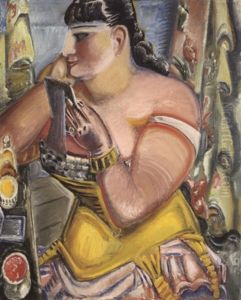 Garderobe, Bildnis Frau Kl by Paul Kleinschmidt