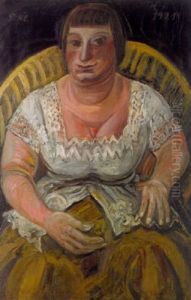 Bildnis Margarete K by Paul Kleinschmidt
