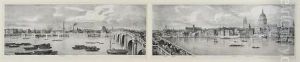 View Of The North Bank Of The Thames by Thomas Mann Baynes