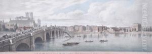 The View Of The North Bank Of The Thames Fromwestminster Bridge To London Bridge.