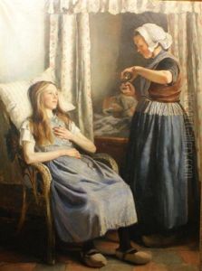 Mother With Sick Child by Jan Kleintjes