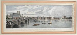 View Of The North Bank Of The Thames Fromwestminster Bridge