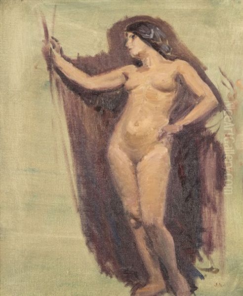 Study Of A Female Nude - view 1