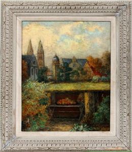 Veranda Over Looking Town by Joseph Kleitsch