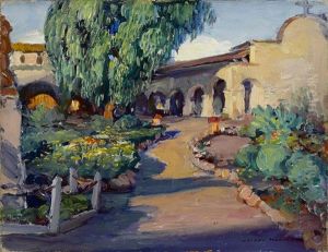 Four O'clock (san Juan Capistrano Courtyard) by Joseph Kleitsch