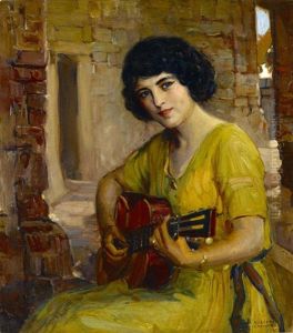 Rena Playing A Guitar