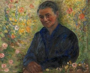 Portrait Of A Man Seated In A Garden