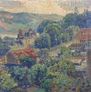 A View Of A French Village by Joseph Kleitsch
