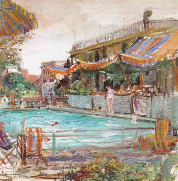 Saturday Afternoon By The Pool - view 1