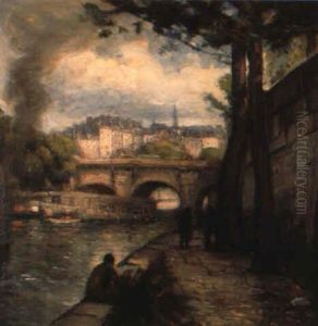 Along The Seine by Joseph Kleitsch